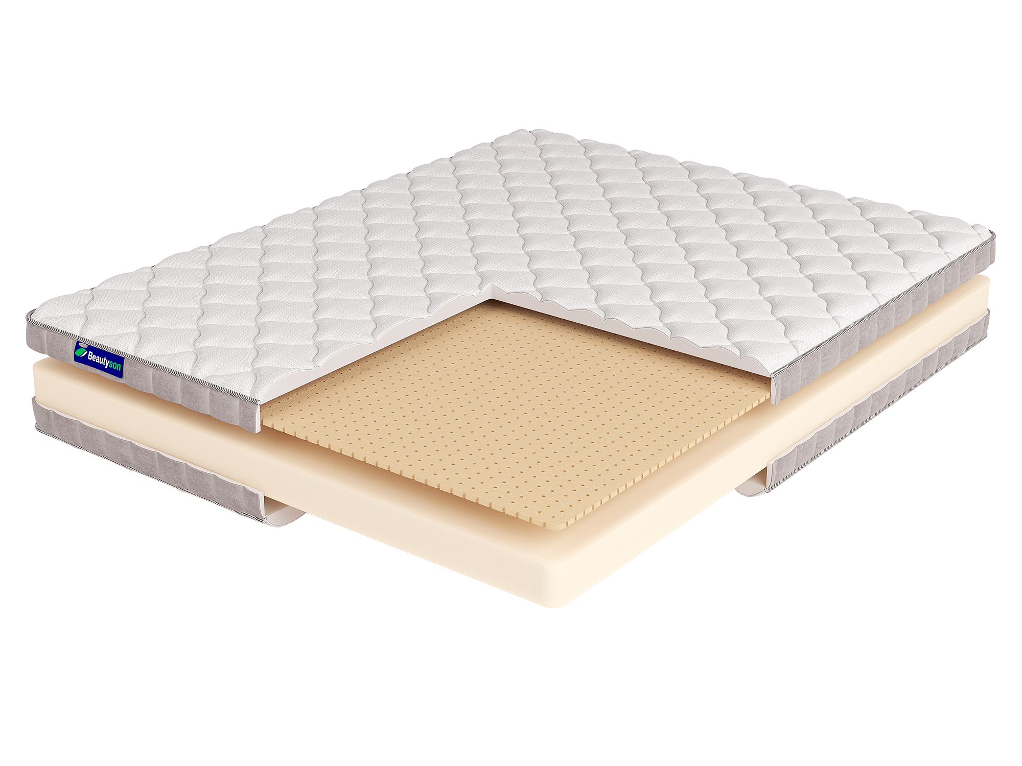 Матрас FOAM 14 Latex LUX 200x200 19138 умеренно-мягкой жесткости высотой 17 см